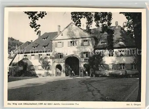 AK / Ansichtskarte Freiburg_Breisgau Guentertaler Tor Freiburg Breisgau