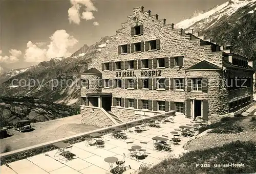 AK / Ansichtskarte Grimsel_Passhoehe Hospiz Grimsel Passhoehe