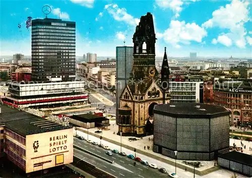 AK / Ansichtskarte Berlin Europa Center mit Kaiser Wilhelm Gedaechtniskirche Berlin