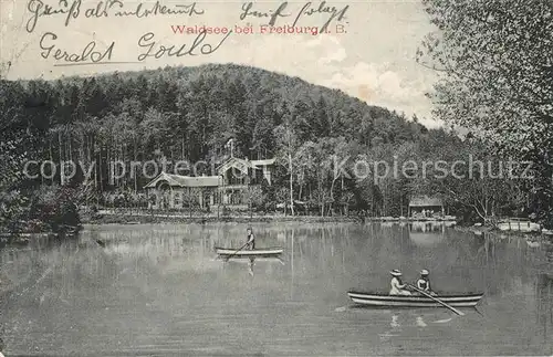 AK / Ansichtskarte Freiburg_Breisgau Waldsee Freiburg Breisgau