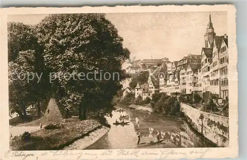 AK / Ansichtskarte Tuebingen Neckarufer Boote Tuebingen