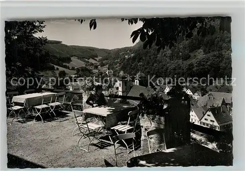 AK / Ansichtskarte Wiesensteig Albhotel Malakoff Kirche Wiesensteig