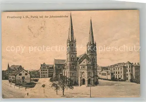 AK / Ansichtskarte Freiburg_Breisgau Johanneskirche Freiburg Breisgau