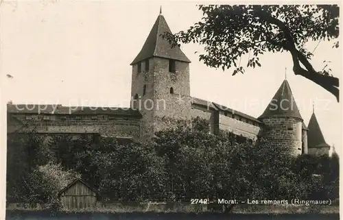 AK / Ansichtskarte Morat_Murten Les Ramparts Ringmauer Morat Murten