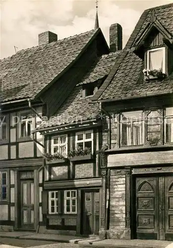 AK / Ansichtskarte Wernigerode_Harz Das kleinste Haus in der Innenstadt Wernigerode Harz