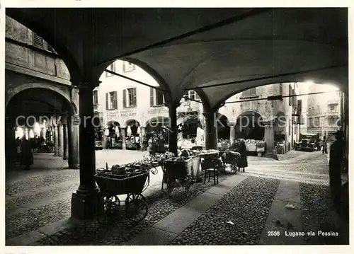 AK / Ansichtskarte Lugano_Lago_di_Lugano Via Pessina Lugano_Lago_di_Lugano