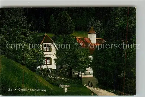 AK / Ansichtskarte St_Ottilien_Freiburg Kirche Rathaus St_Ottilien_Freiburg