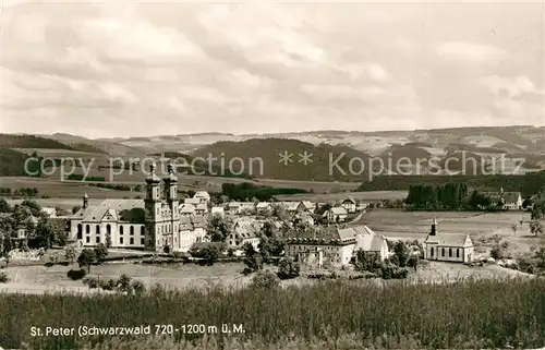 AK / Ansichtskarte St_Peter_Schwarzwald Kloster Kirche  St_Peter_Schwarzwald