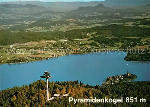 AK / Ansichtskarte Keutschach_See Aussichtsturm Pyramidenkogel Keutschach See