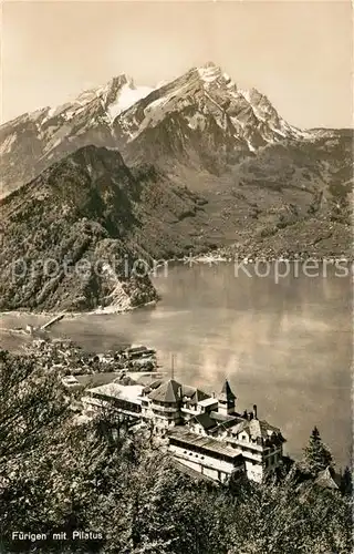 AK / Ansichtskarte Fuerigen mit Pilatus Vierwaldstaettersee Fuerigen