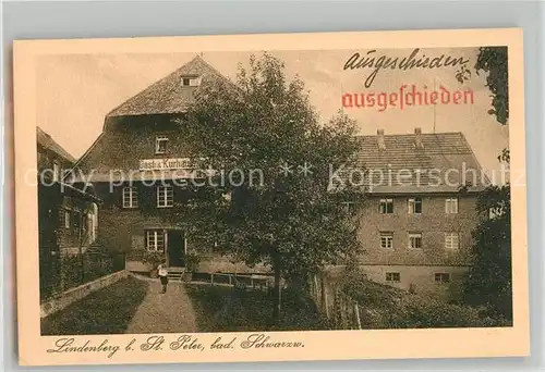 AK / Ansichtskarte Peter_Schwarzwald_St Gasthaus Lindenberg Peter_Schwarzwald_St