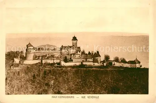 AK / Ansichtskarte Haut Koenigsbourg_Hohkoenigsburg Vue generale Haut Koenigsbourg