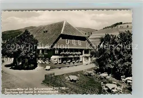 AK / Ansichtskarte Altsimonswald Gasthaus Sonne Altsimonswald