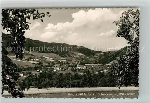 AK / Ansichtskarte Simonswaeldertal Kirche Panorama Simonswaeldertal