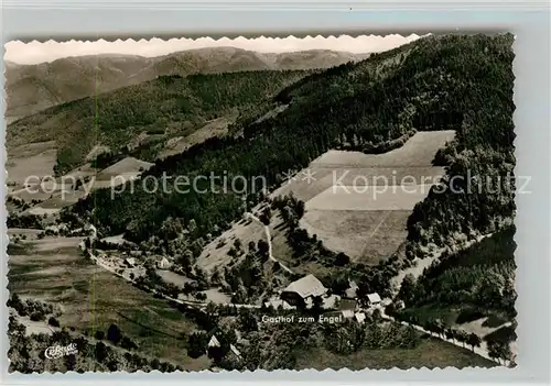 AK / Ansichtskarte Obersimonswald Fliegeraufnahme Gasthaus zum Engel Obersimonswald