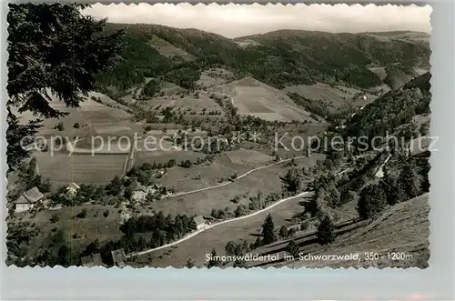 AK / Ansichtskarte Simonswaeldertal Panorama Simonswaeldertal