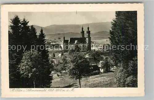 AK / Ansichtskarte St_Peter_Schwarzwald Kloster Kirche St_Peter_Schwarzwald