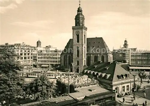 AK / Ansichtskarte Frankfurt_Main Hauptwache Katharinen Kirche  Frankfurt Main