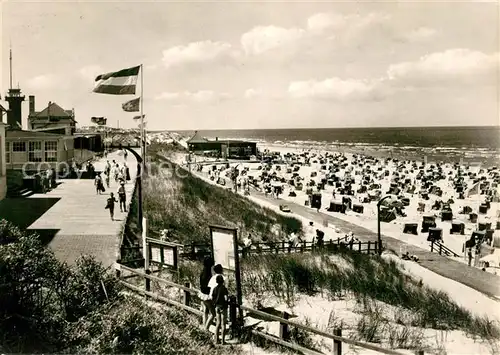 AK / Ansichtskarte Wangerooge_Nordseebad Strandpromenade  Wangerooge_Nordseebad