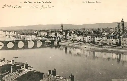 AK / Ansichtskarte Macon_Saone et Loire Vue generale Macon Saone et Loire