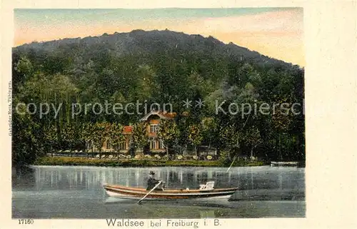 AK / Ansichtskarte Freiburg_Breisgau Waldsee  Freiburg Breisgau