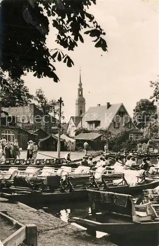 AK / Ansichtskarte Luebbenau_Spreewald Kahnabfahrtsstelle Luebbenau Spreewald