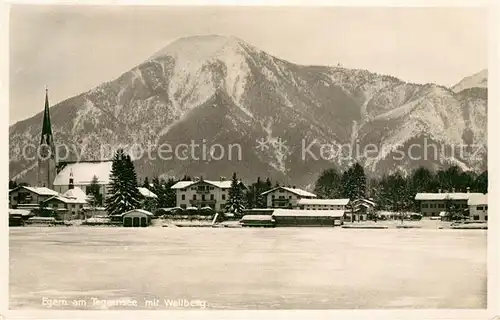 AK / Ansichtskarte Egern_Tegernsee mit Wallberg Egern Tegernsee