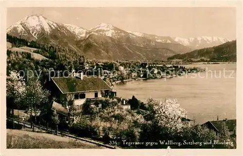 AK / Ansichtskarte Tegernsee mit Wallberg Setzberg und Blauberg Tegernsee