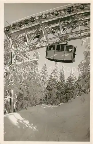 AK / Ansichtskarte Freiburg_Breisgau Schwebebahn auf den Schauinsland Freiburg Breisgau