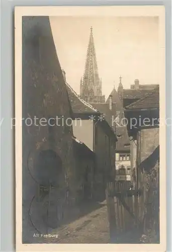 AK / Ansichtskarte Freiburg_Breisgau Gaessle mit Muensterblick Freiburg Breisgau