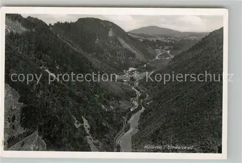 AK / Ansichtskarte Hoellental_Schwarzwald Panorama Hoellental_Schwarzwald