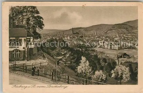 AK / Ansichtskarte Freiburg_Breisgau Blick vom Lorettoberg Freiburg Breisgau