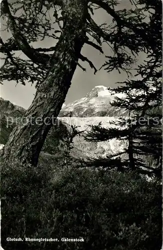 AK / Ansichtskarte Gletsch Rhonegletscher Galenstock Gletsch