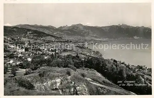 AK / Ansichtskarte Chexbres Seepartie et les Alpes Vaudoises Chexbres