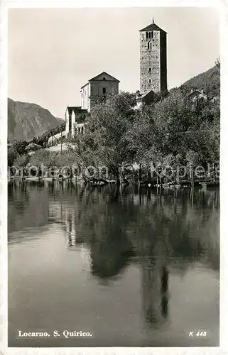 AK / Ansichtskarte Locarno_Lago_Maggiore S. Quirico Seepartie Locarno_Lago_Maggiore