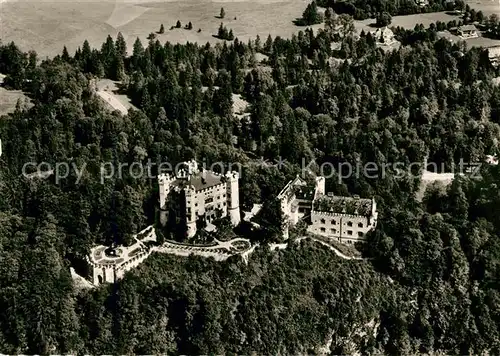 AK / Ansichtskarte Hohenschwangau Koenigsschloss Fliegeraufnahme Hohenschwangau