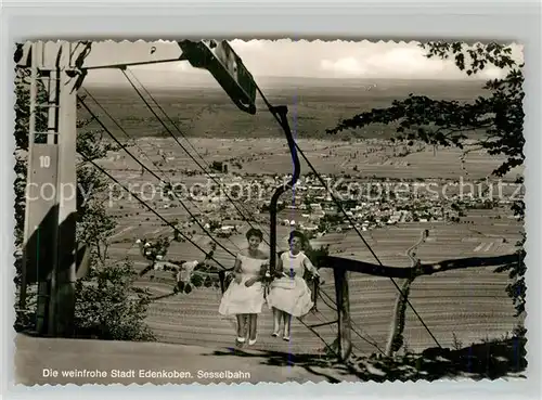 AK / Ansichtskarte Edenkoben Sesselbahn Panorama Edenkoben