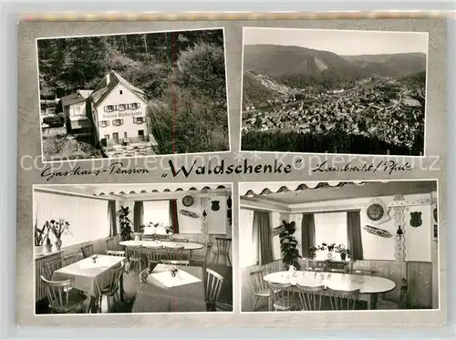 AK / Ansichtskarte Lambrecht Pension Waldschenke Gastraeume Panorama Lambrecht