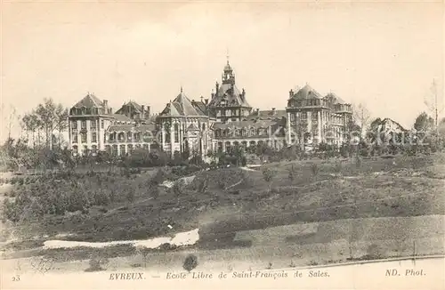 AK / Ansichtskarte Evreux Ecole Libre Saint Francois Evreux