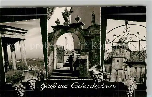 AK / Ansichtskarte Edenkoben Kriegerdenkmal Torbogen Altes Haus Edenkoben
