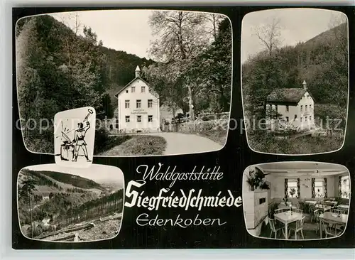 AK / Ansichtskarte Edenkoben Waldgaststaette Siegfriedschmiede Gaststube Edenkoben