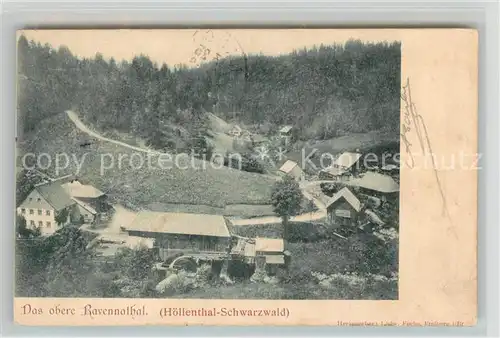 AK / Ansichtskarte Hoellental_Schwarzwald Oberes Ravennathal Hoellental_Schwarzwald