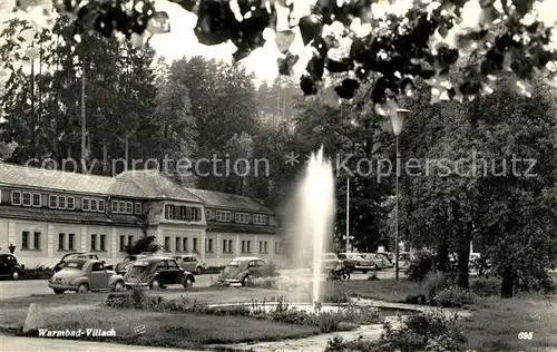 AK / Ansichtskarte Warmbad_Villach Kurhotel Springbrunnen Warmbad_Villach