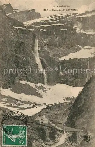 AK / Ansichtskarte Gavarnie_Hautes Pyrenees Wasserfall Cascade Gavarnie Hautes Pyrenees