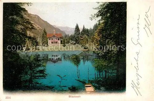 AK / Ansichtskarte Kandergrund Partie am Blausee Kandergrund