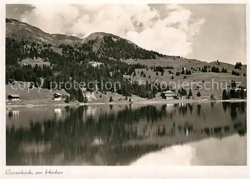 AK / Ansichtskarte Lenzerheide_GR Panorama Blick ueber den Heidsee Lenzerheide GR