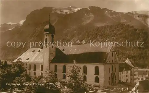 AK / Ansichtskarte Engelberg_OW Klosterkirche Titlis Engelberg OW