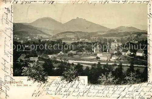 AK / Ansichtskarte Jannowitz_Riesengebirge Panorama Kirche Jannowitz Riesengebirge