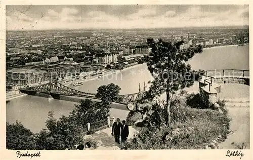 AK / Ansichtskarte Budapest Panorama Kettenbruecke Budapest