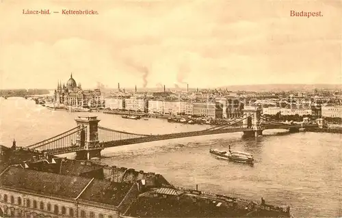 AK / Ansichtskarte Budapest Kettenbruecke Budapest